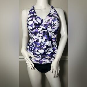 NWT Women's High Waist Tankini Swimsuit Size XL